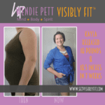 Before & after photos of Kayla showing her 18 pound weight loss thanks to Wendie Pett, ND