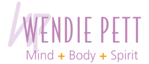 Wendie Pett logo and Mind + Body + Spirit tagline