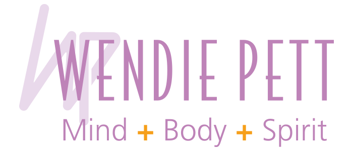 Wendie Pett logo and Mind + Body + Spirit tagline