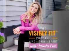 Photo of Wendie Pett and the Visibly Fit™ Podcast logo