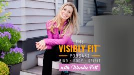 Photo of Wendie Pett and the Visibly Fit™ Podcast logo