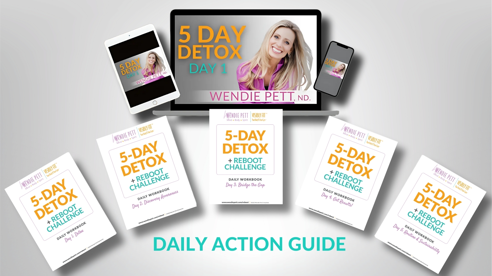 Daily Action Guide 5 Day Detox + Reboot with Wendie Pett